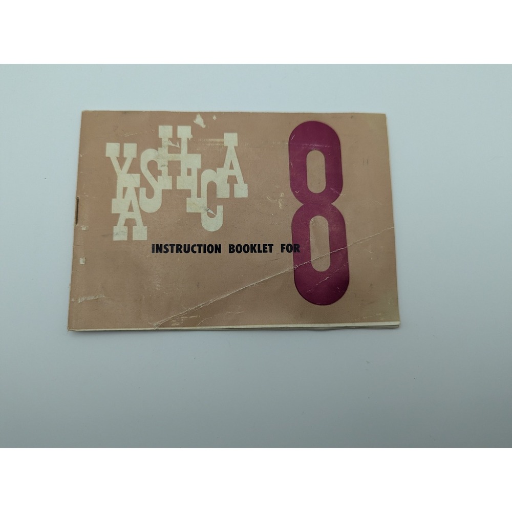 Vintage Yashica 8 Movie Camera Instruction Booklet Manual Yashima Optical Japan
